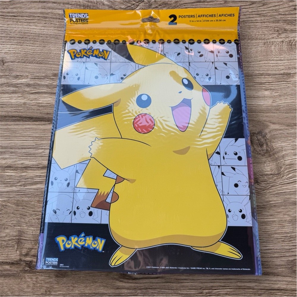Pokemon Poster Set Pikachu and Charizard Blastoise Venusaur